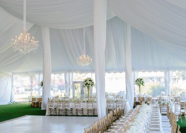 romantic all white tented wedding reception ideas for 2019 trends