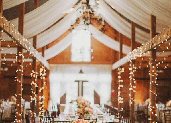 romantic barn wedding reception ideas