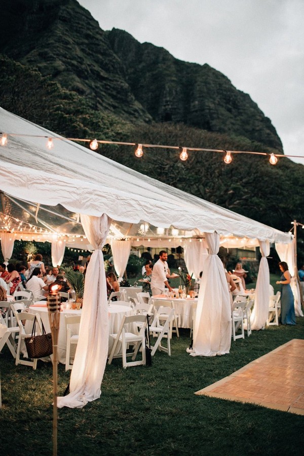tented wedding in Hawaii