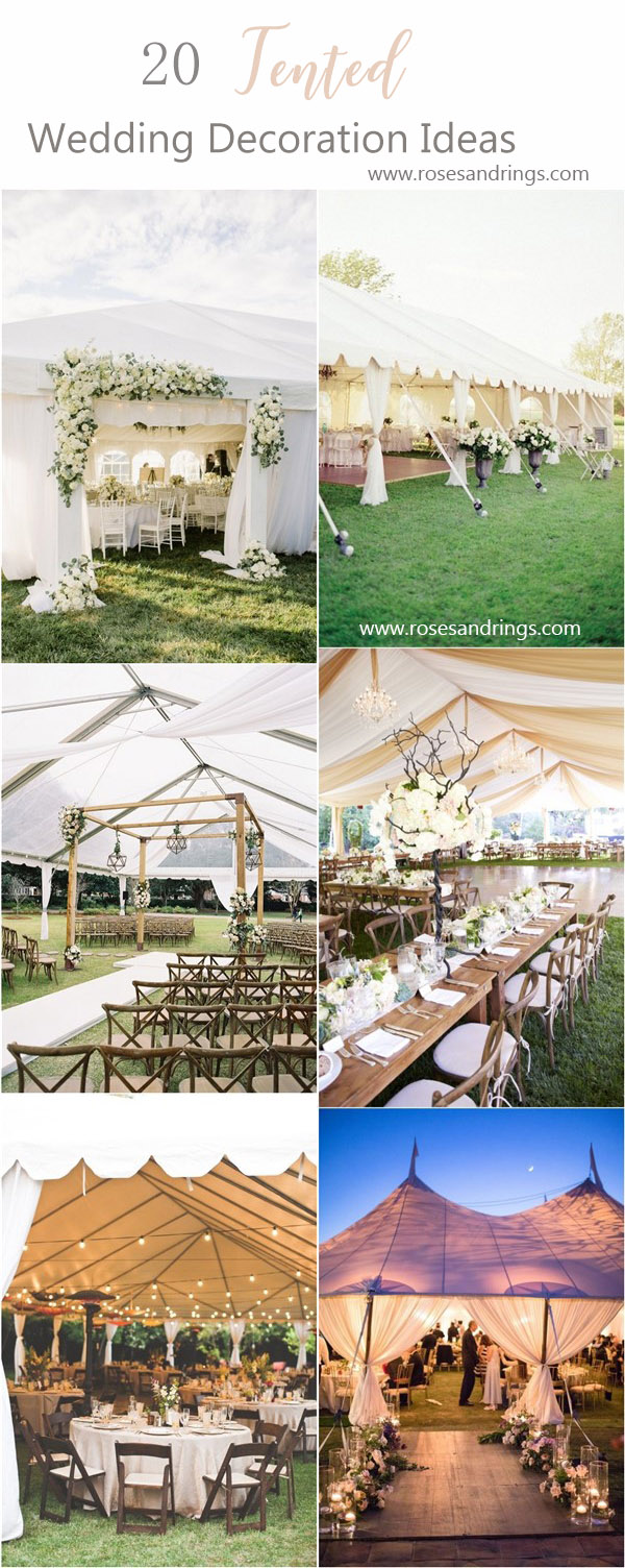 wedding decor ideas - tented wedding decor ideas