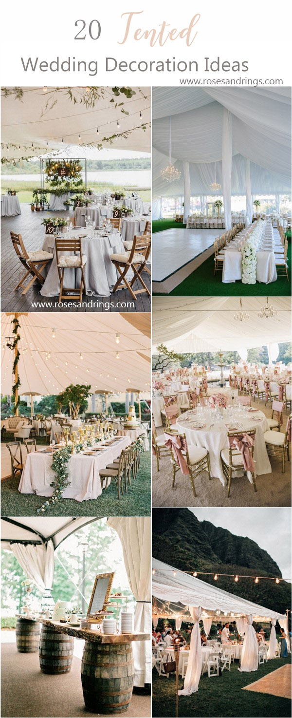 wedding tent wedding decor ideas