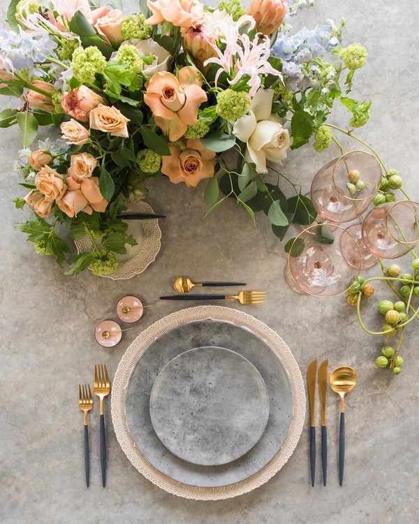 Wedding Reception Table Setting Decoration Ideas