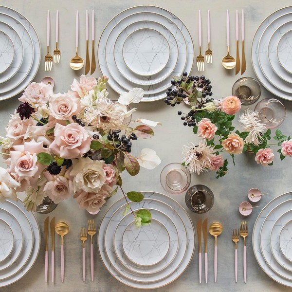 Wedding Reception Table Setting Decoration Ideas