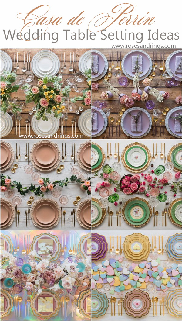 Wedding Reception Table Setting Decoration Ideas from Casadeperrin 