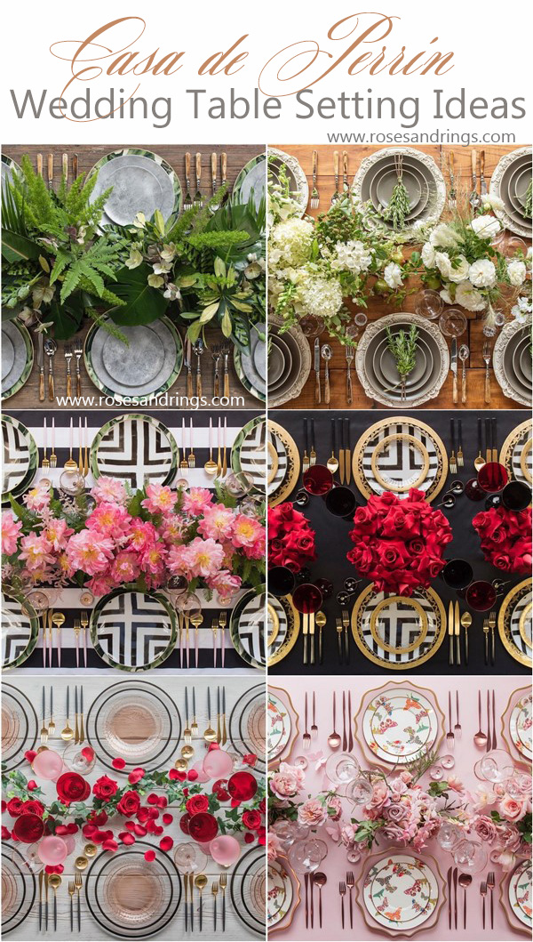 Wedding Reception Table Setting Decoration Ideas from Casadeperrin 