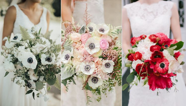 wedding flower ideas 2019 – anemone wedding flower bouquet ideas