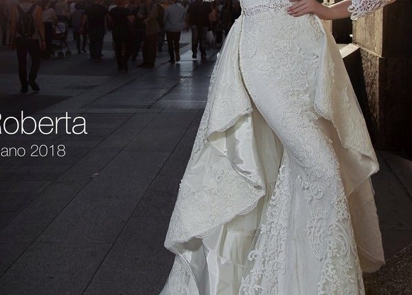 Long sleeve lace removable wedding dress ROBERTA