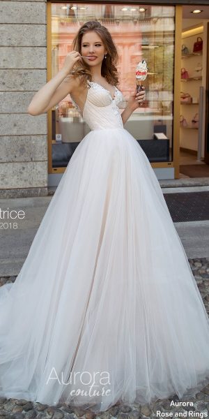 Vneck ball gown wedding dress BEATRICE