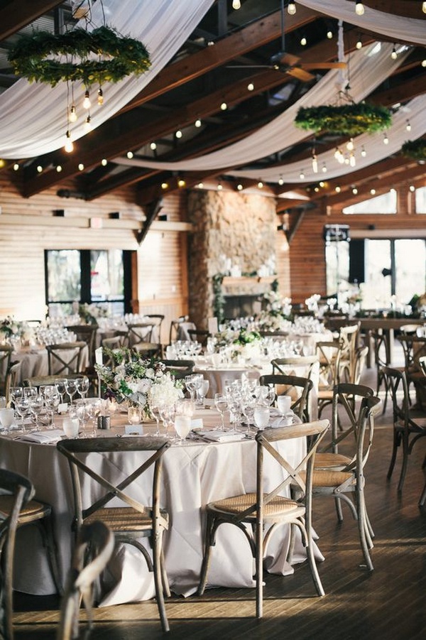 elegant barn wedding reception ideas