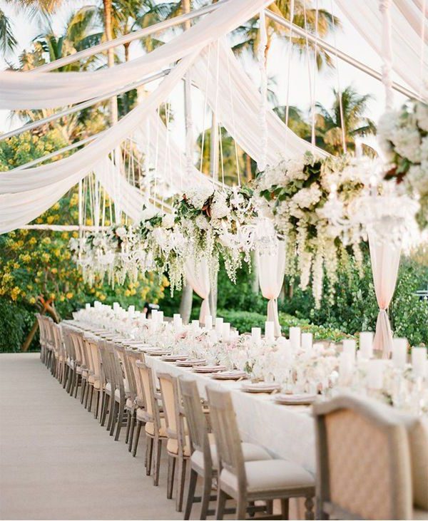 outdoor tented wedding decor ideas