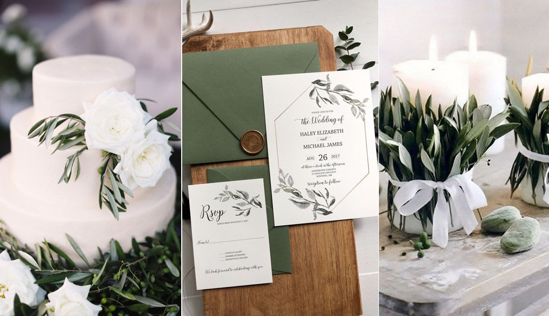 Olive green wedding color ideas