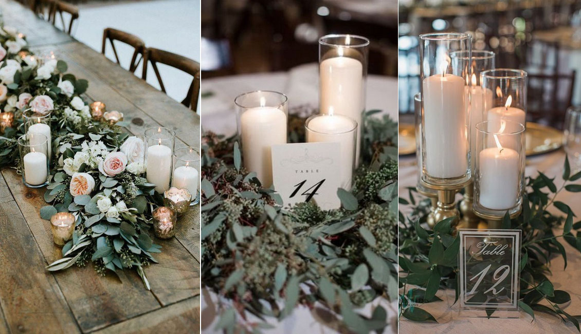 candles wedding centerpiece ideas