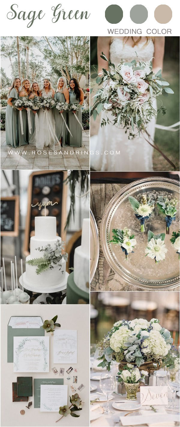 sage green wedding color ideas