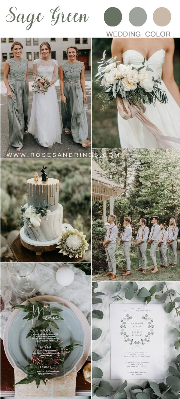 sage green wedding color ideas