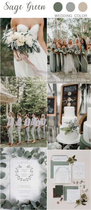 30+ Sage Green Wedding Color Ideas for 2024 | Roses & Rings