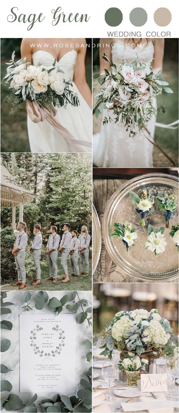 sage green wedding color ideas