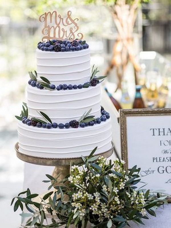 simple chic wedding cake ideas