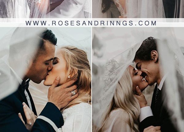 Kiss Under Veil Wedding Photo Ideas