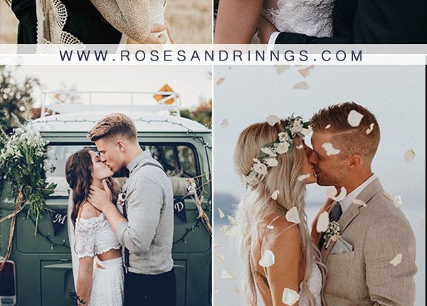 Romantic Kiss Wedding Photo Ideas