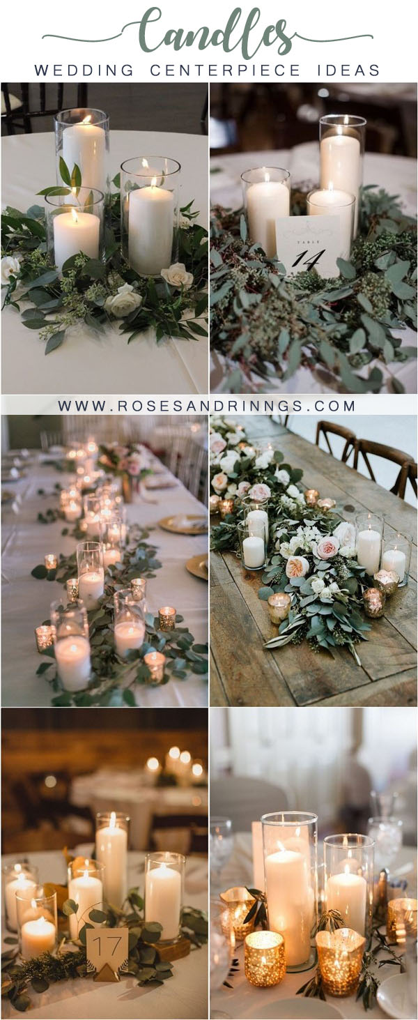 candles wedding centerpiece ideas