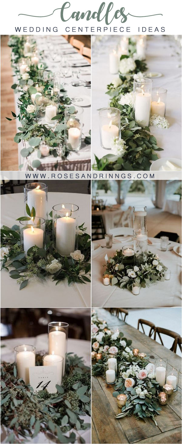 candles wedding centerpiece ideas