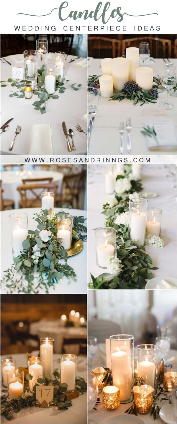 candles wedding centerpiece ideas