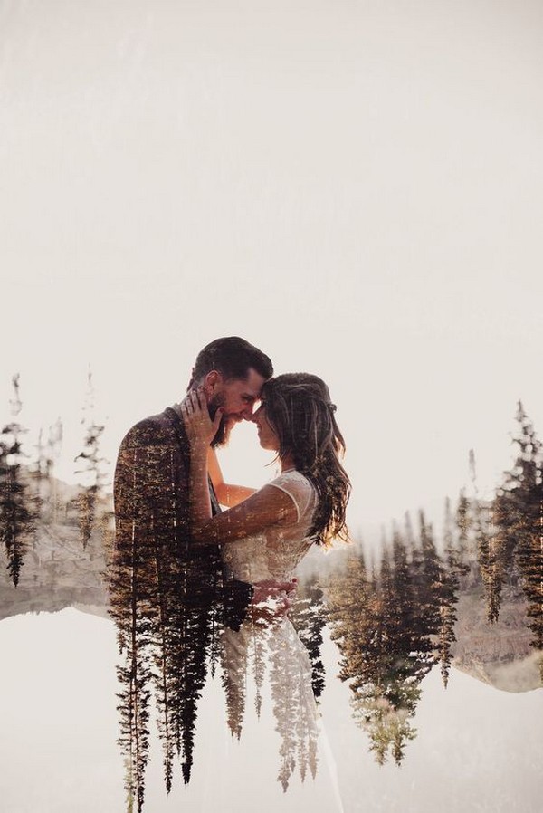 double exposure wedding photos 