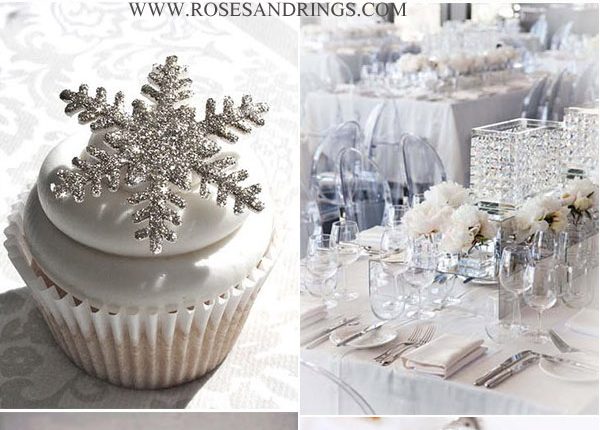 elegant grey neutral winter wonderland wedding ideas
