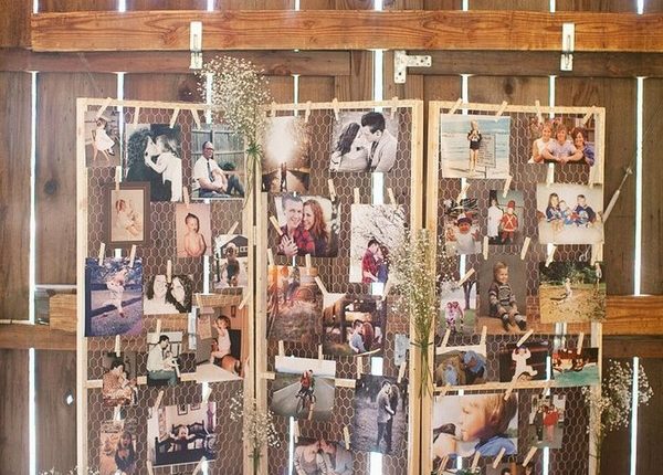 familiy photos display ideas for your wedding day