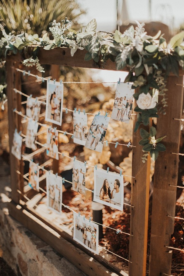 rustic outdoor wooden wedding frames