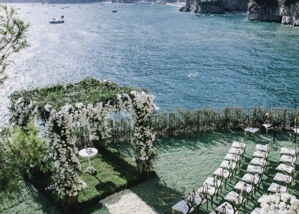 A Floral-filled Purple Destination Wedding In Positano