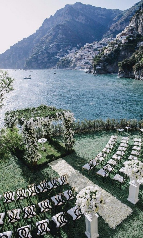 A Floral-filled Purple Destination Wedding In Positano
