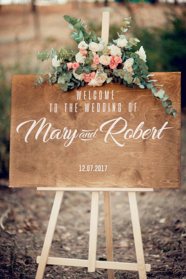 Vintage Rustic Welcome to the Wedding Sign