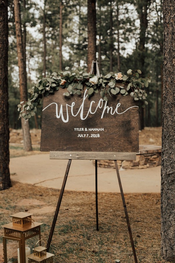 Welcome Wood Wedding Sign