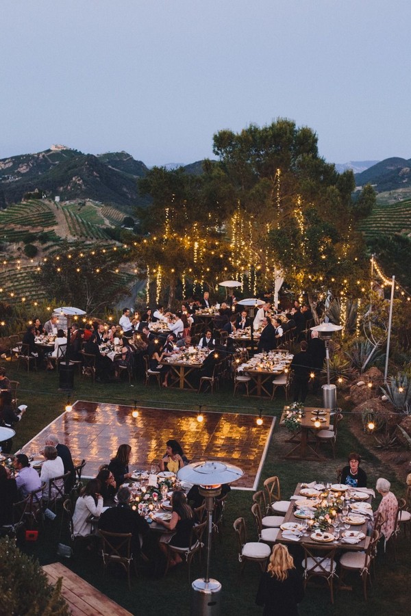 beautiful mountain top wedding venue in Malibou