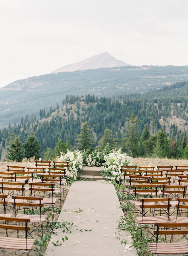 beautiful mountain top wedding venue