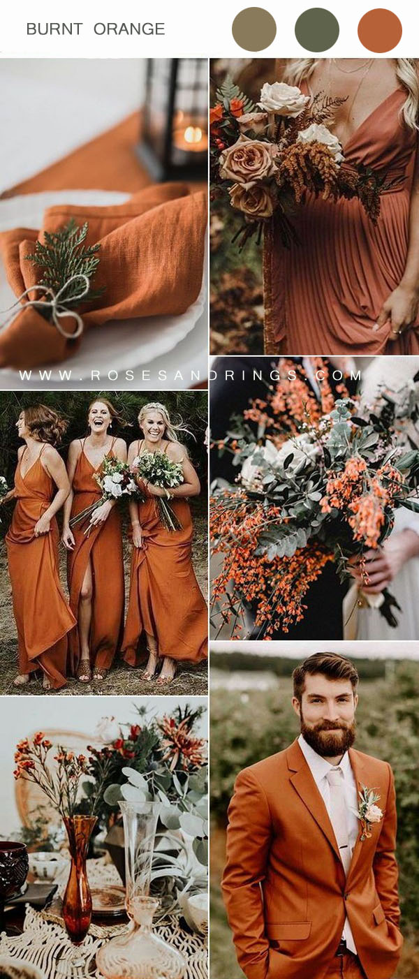 burnt orange wedding decor ideas wedding inspirations