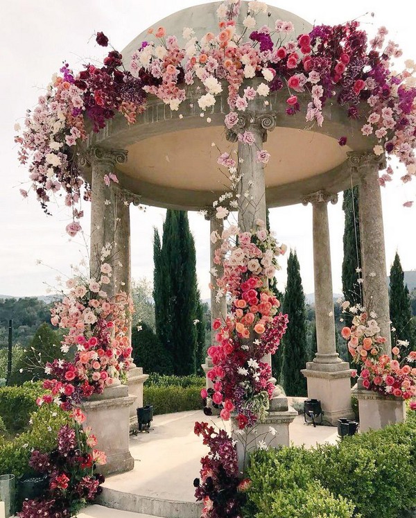 floral wedding venue ideas