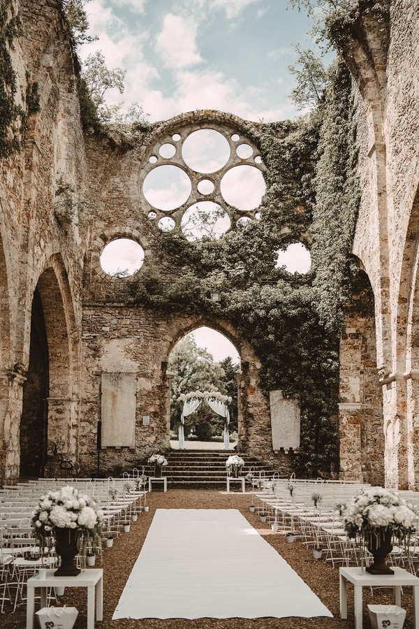 l’Abbaye des Vaux de Cernay France Abandoned Wedding