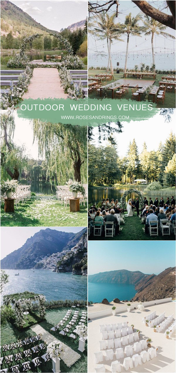 outdoor lake wedding venue ideas