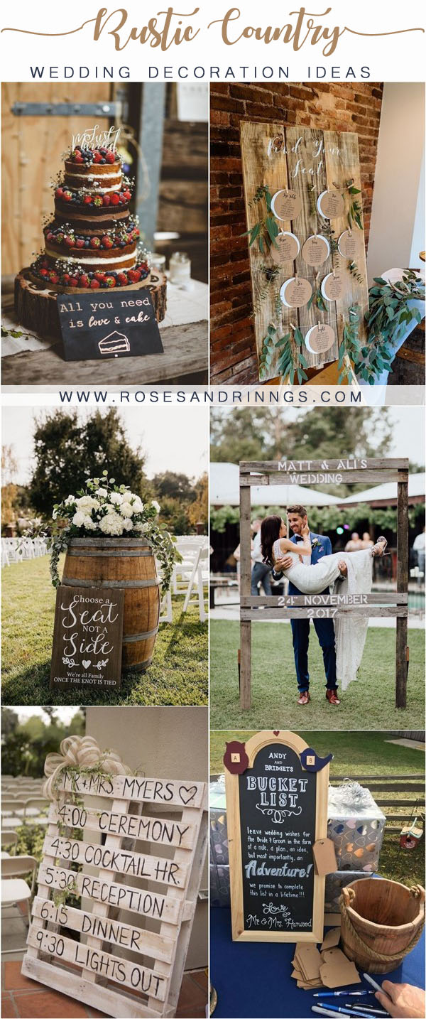 rustic country wedding ideas