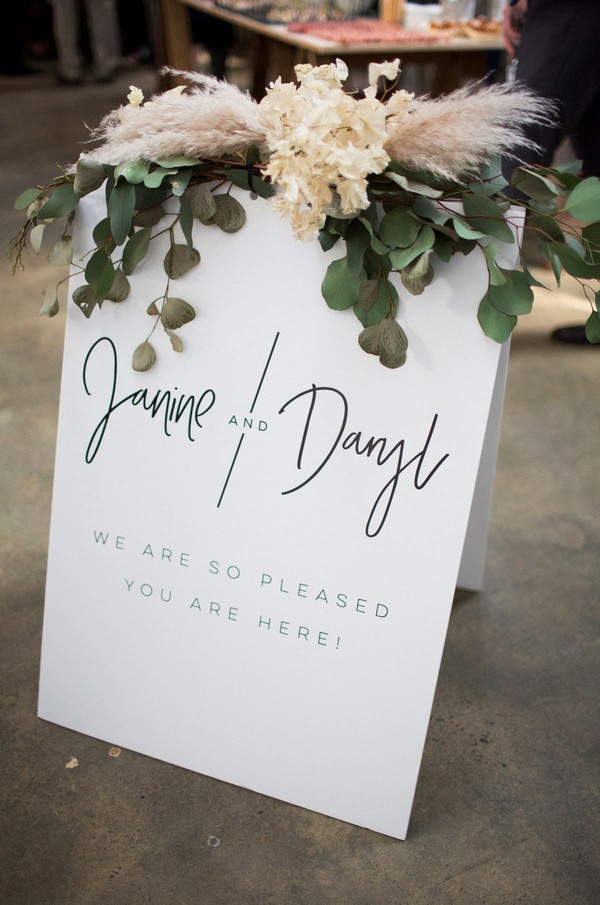 simple wedding welcome sign ideas