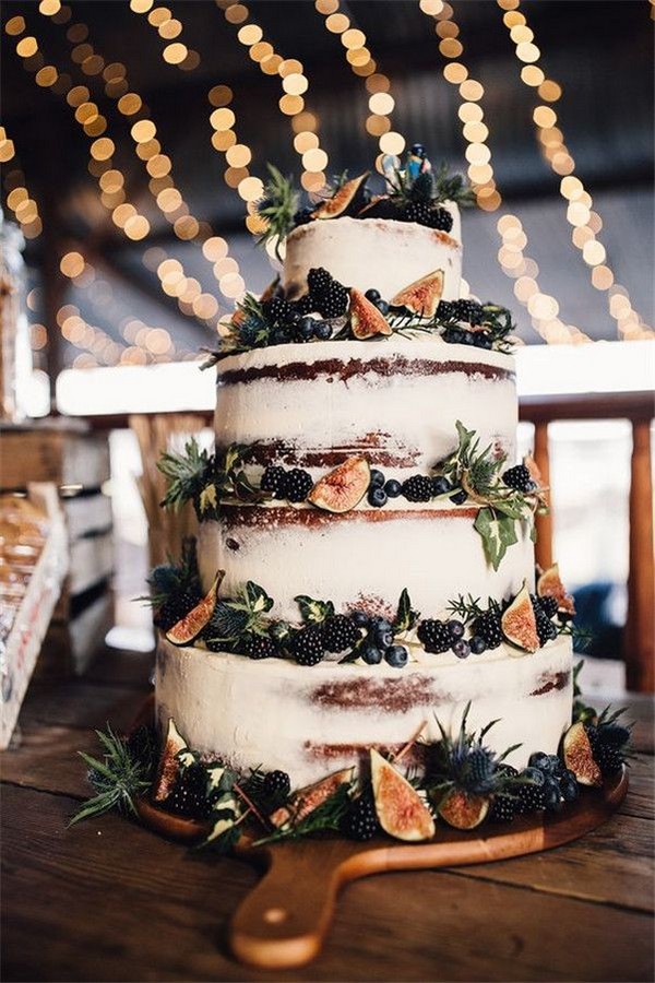 Country rustic wedding cake ideas