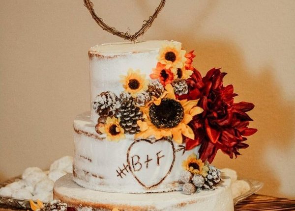 Country rustic wedding cake ideas 19