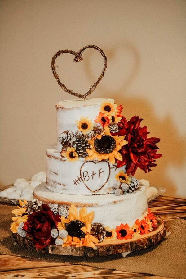 Country rustic wedding cake ideas