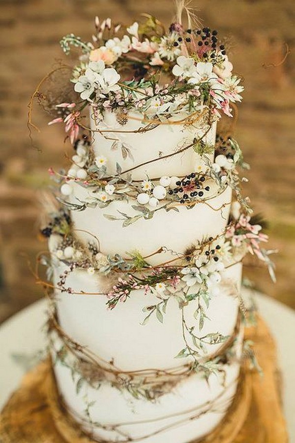 Country rustic wedding cake ideas