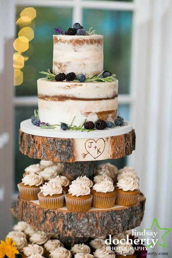 Country rustic wedding cake ideas