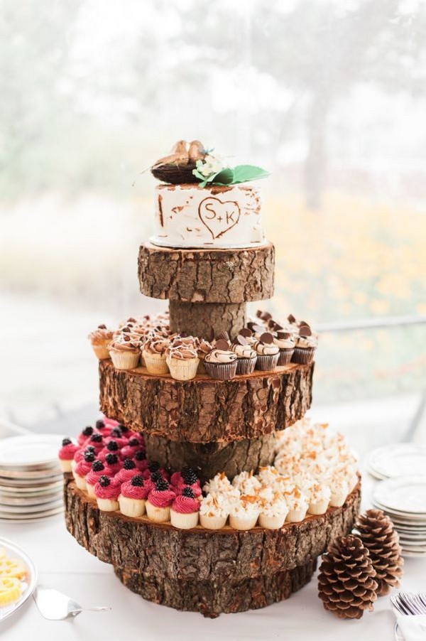 Country rustic wedding cake ideas