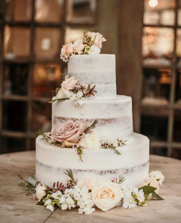 Country rustic wedding cake ideas