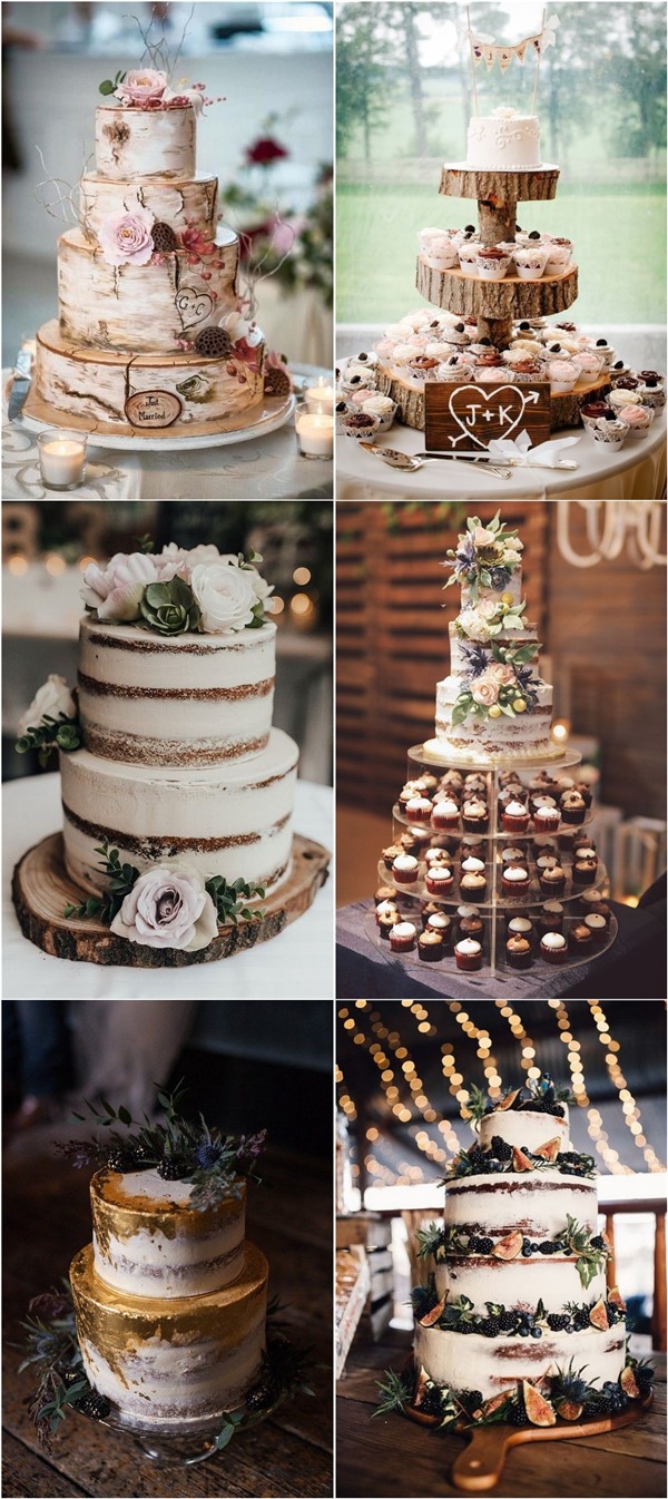 Country rustic wedding cake ideas